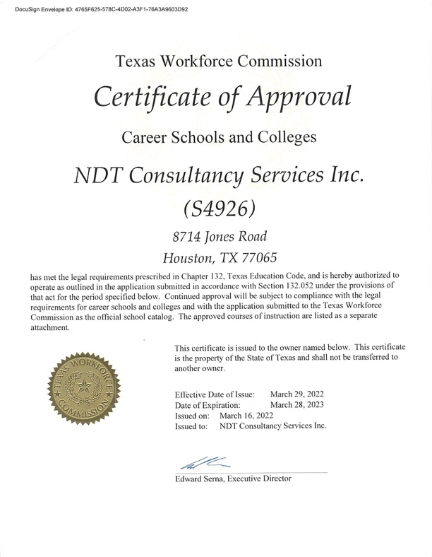 TWC Certificate 2023 - 2024